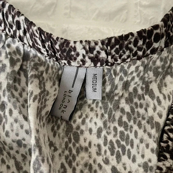 Anthropologie blank snake off shoulder romper - Picture 7 of 9